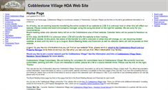 Desktop Screenshot of cobblestonevillagehoa.org